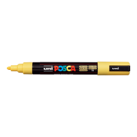 Posca PC-5M akril marker, 1,8 – 2,5 mm, szalmasárga (73)