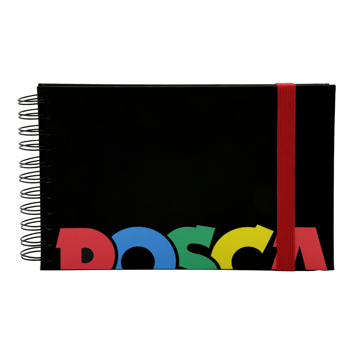 Posca vázlattömb, fekete, A5, 3 papírszín vegyesen