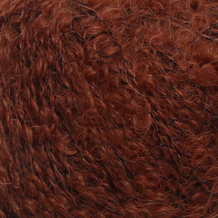 Fonal La Mia Alpaca Boucle 50 gr – sötétbarna