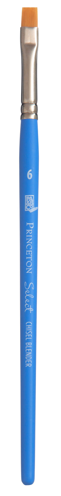PRINCETON Select Chisel Blender lapos művészecset rövid nyéllel – 6