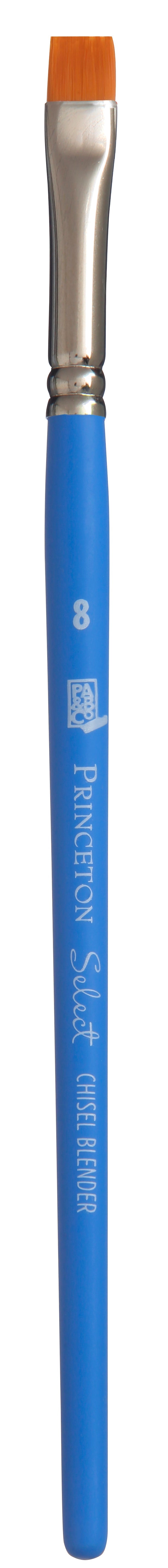 PRINCETON Select Chisel Blender lapos művészecset rövid nyéllel – 8