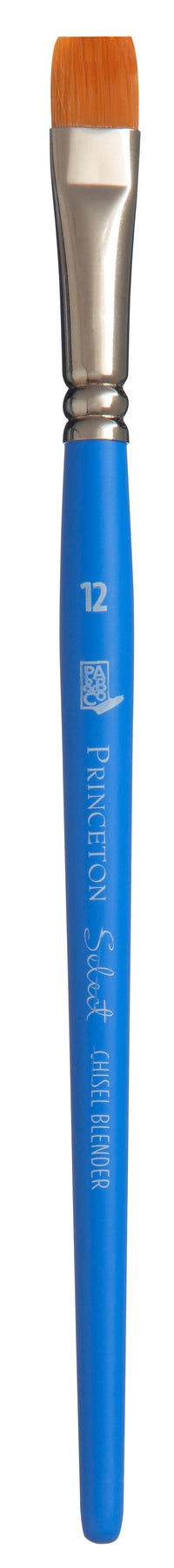 PRINCETON Select Chisel Blender lapos művészecset rövid nyéllel – 12