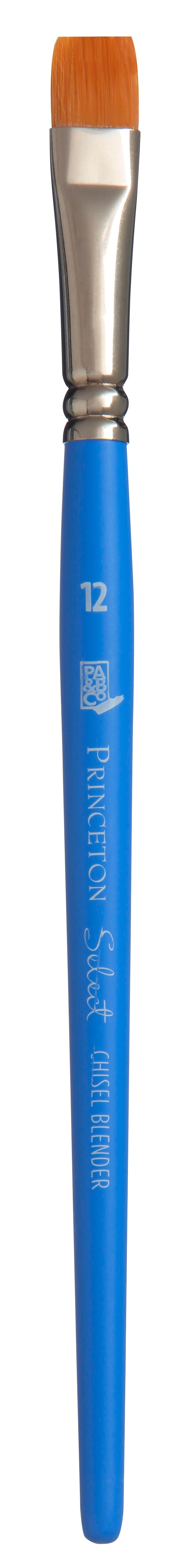PRINCETON Select Chisel Blender lapos művészecset rövid nyéllel – 12