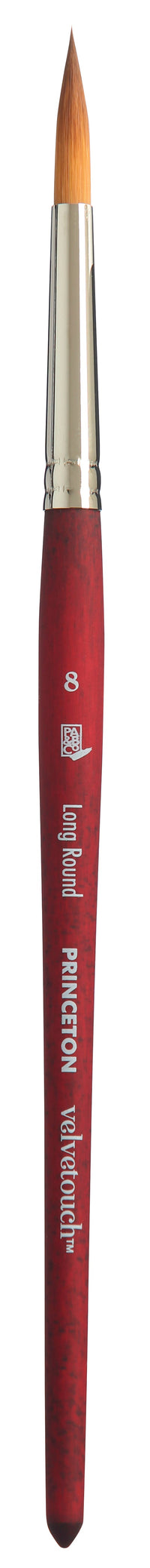 PRINCETON Velvetouch univerzális Long Round kerek ecset rövid nyéllel – 8