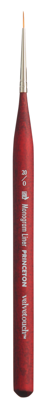 PRINCETON Velvetouch Monogram Liner univerzális szintetikus ecset, 20/0 méret