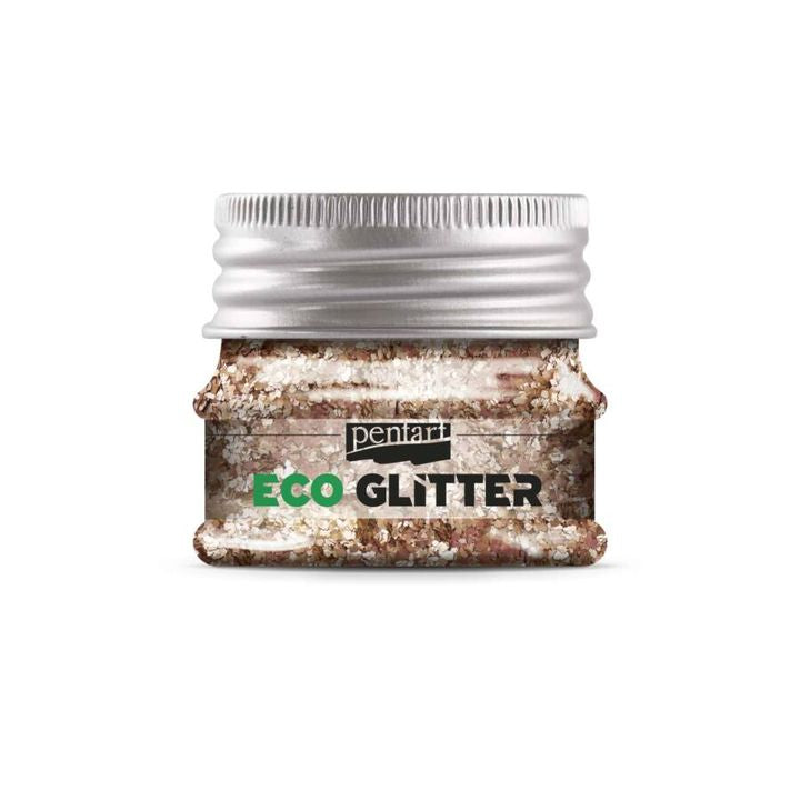 Természetes glitter coarse 15g - Pentart – rózsaszín arany
