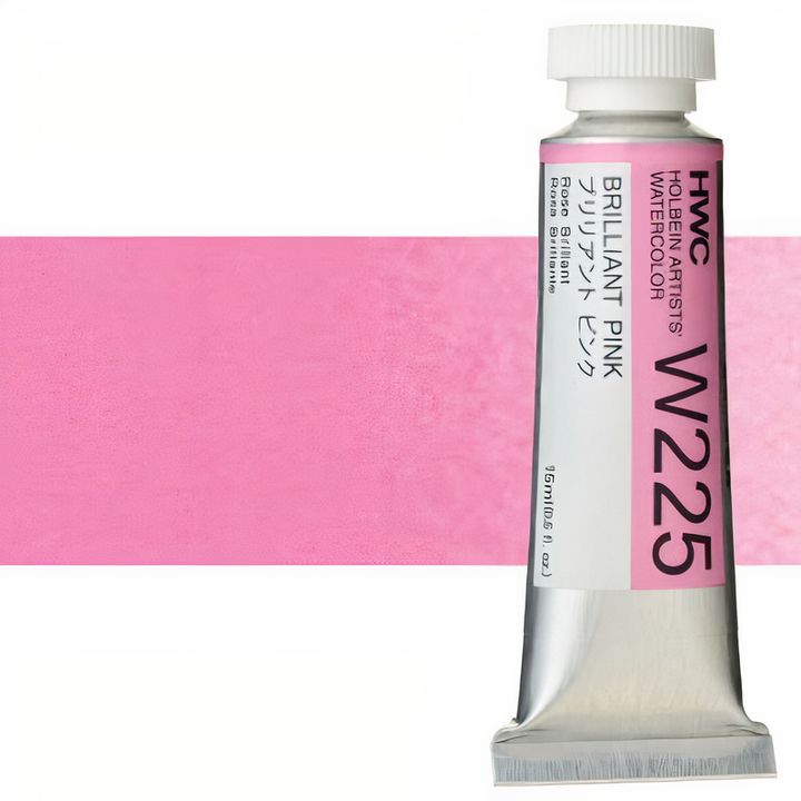 Professzionális Holbein Artists akvarellfestékek 15 ml – briliáns rózsaszín
