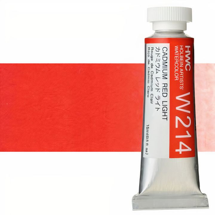 Professzionális Holbein Artists akvarellfestékek 15 ml – kadmium vörös világos