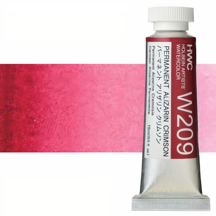 Professzionális Holbein Artists akvarellfestékek 15 ml – permanens alizarin kármin