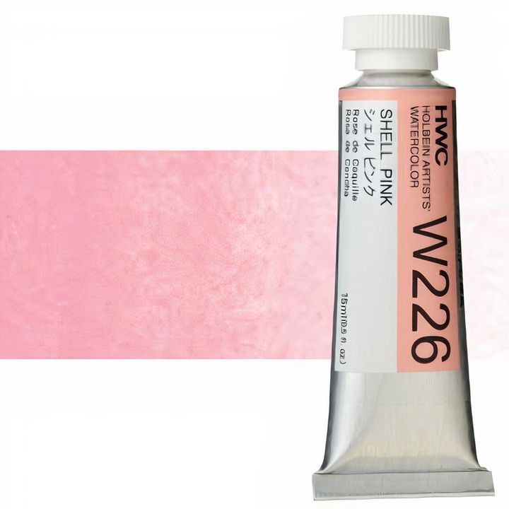 Professzionális Holbein Artists akvarellfestékek 15 ml – shell rózsaszín