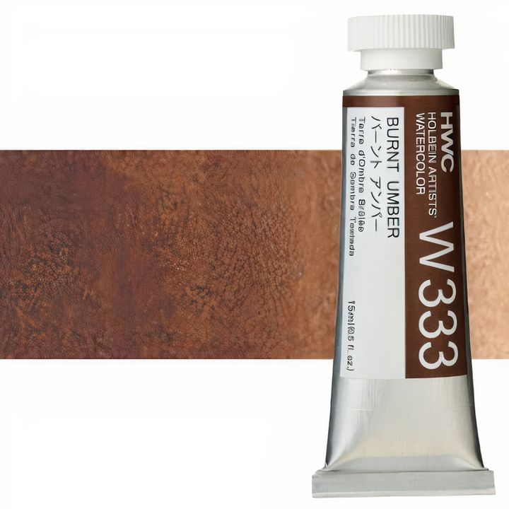Professzionális Holbein Artists akvarellfestékek 15 ml | barna árnyalatok