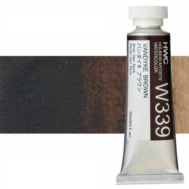 Professzionális Holbein Artists akvarellfestékek 15 ml | barna árnyalatok