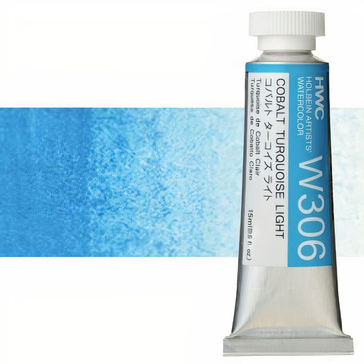 Professzionális Holbein Artists akvarellfestékek 15 ml – kobalt türkiz világos