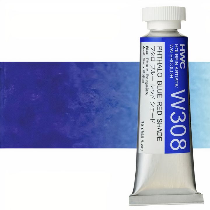 Professzionális Holbein Artists akvarellfestékek 15 ml – phthalo kék-vörös