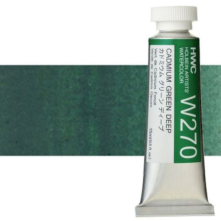 Professzionális akvarellfestékek Holbein Artists 15 ml – cadmium sötétzöld