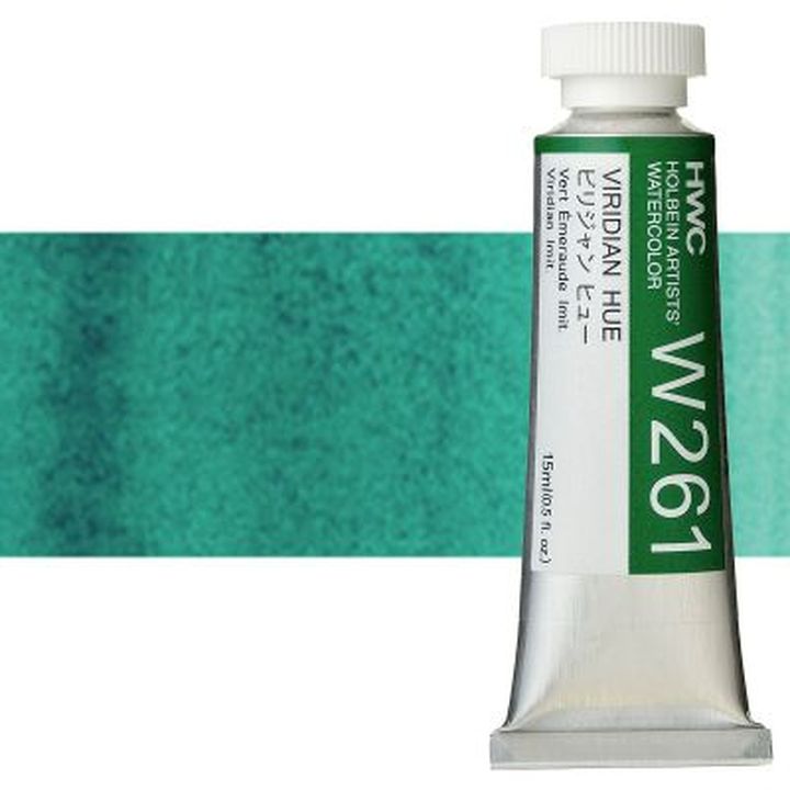 Professzionális akvarellfestékek Holbein Artists 15 ml – viridian hue