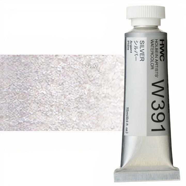 Professzionális Holbein Artists akvarellfestékek 15 ml – ezüst