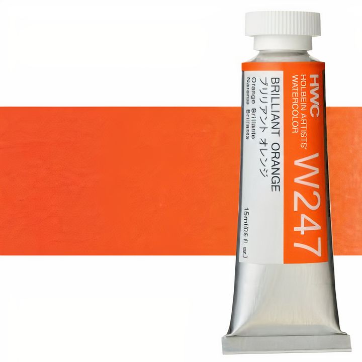 Professzionális Holbein Artists akvarellfestékek 15 ml – briliáns narancs