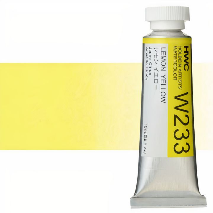 Professzionális Holbein Artists akvarellfestékek 15 ml – citromsárga