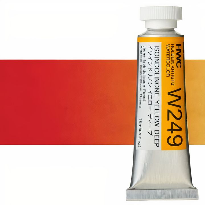 Professzionális Holbein Artists akvarellfestékek 15 ml – isoindolinone sötétsárga