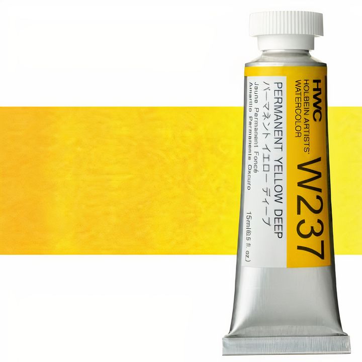 Professzionális Holbein Artists akvarellfestékek 15 ml – permanens sötétsárga