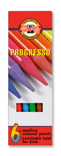 PROGRESSO Lakkozott  pasztelceruza készlet /6 darabos szett