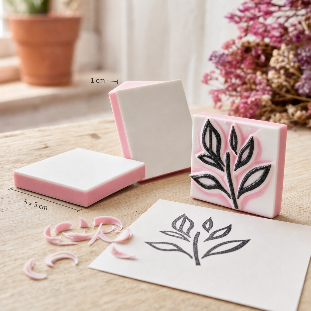 Puha gumitömb bélyegzőkészítéshez 5 x 5 cm