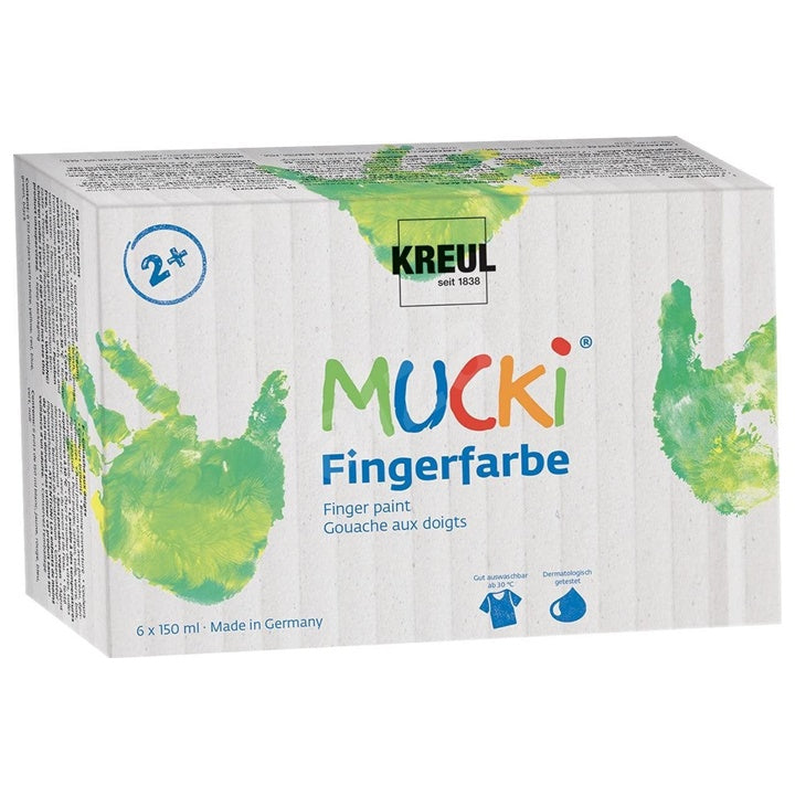 Ragyogó ujjfestékek MUCKI - KREUL / szett 6 x 150 ml