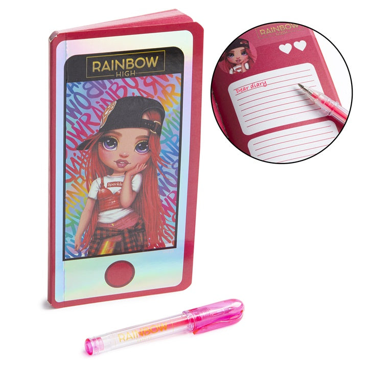 RAINBOW HIGH telefon alakú jegyzetfüzet tollal (5)