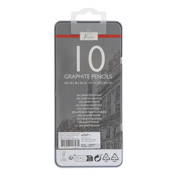 Rajzolóceruza készlet ón dobozban 10 db (3)