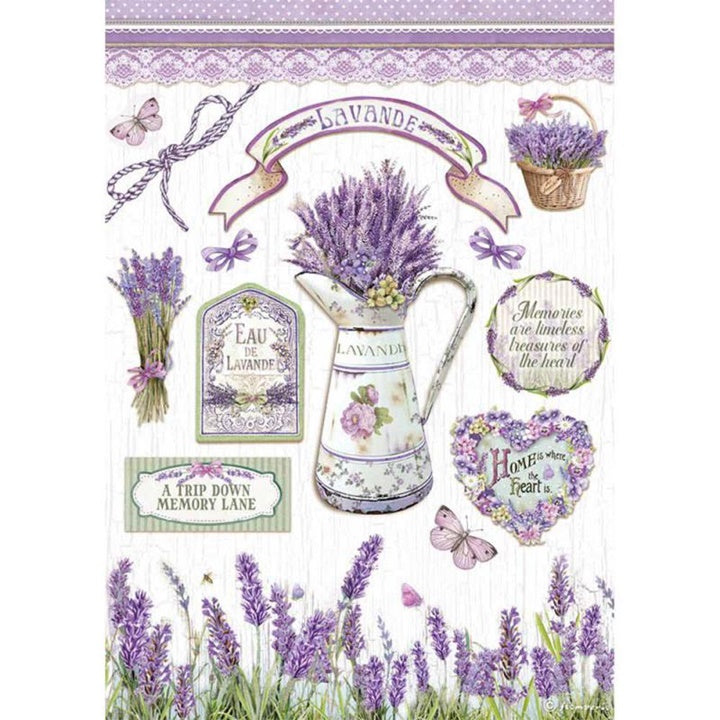 Rizspapír A4 Provence elements