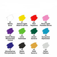 ROSA akrilfestékek textíliákhoz 12x20 ml (5)