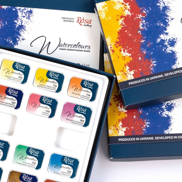 ROSA Gallery monopigmentált akvarellfestékek 12x2,5 ml (3)