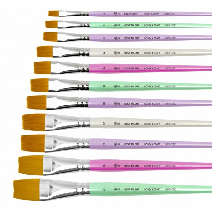 Rosa Hobby & Craft lapos ecset (1)