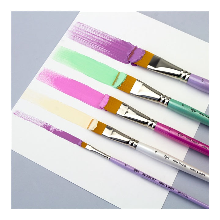 Rosa Hobby & Craft lapos ecset (13)