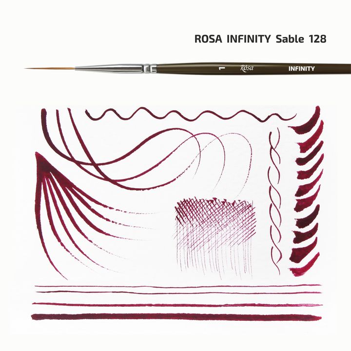 ROSA INFINITY 128 Sable Liner Brush ecset (3)