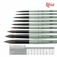ROSA OASIS 188 Természetes kerek kefe (4)
