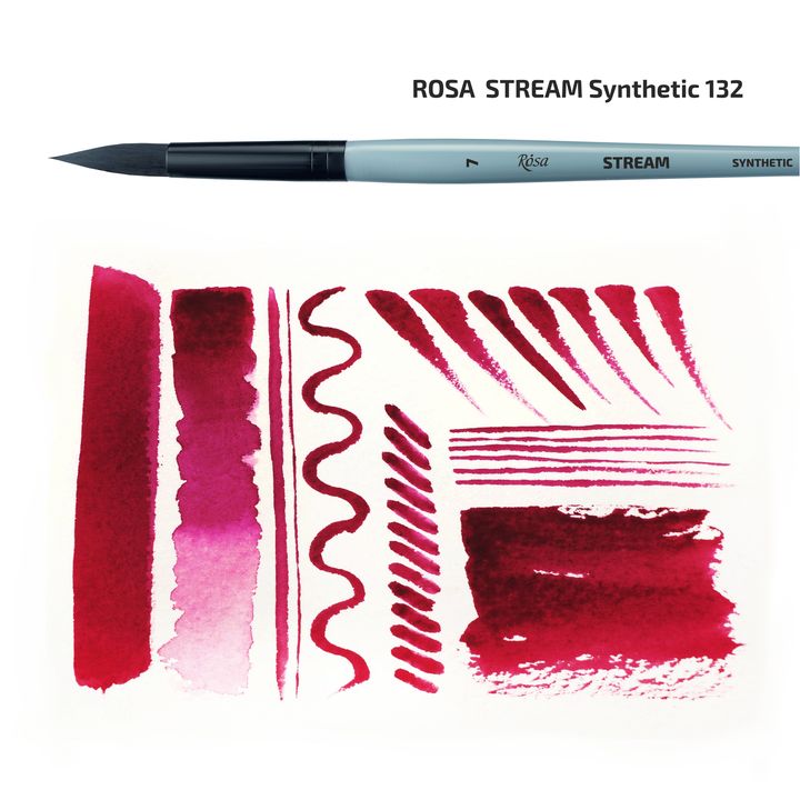 ROSA STREAM 132 szintetikus kerek kefe (2)