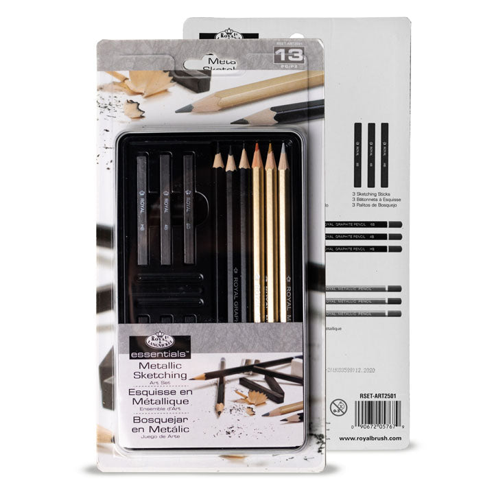 Royal &amp; Langnickel Essentials Metallic / 13-részes vázlatkészítő készlet