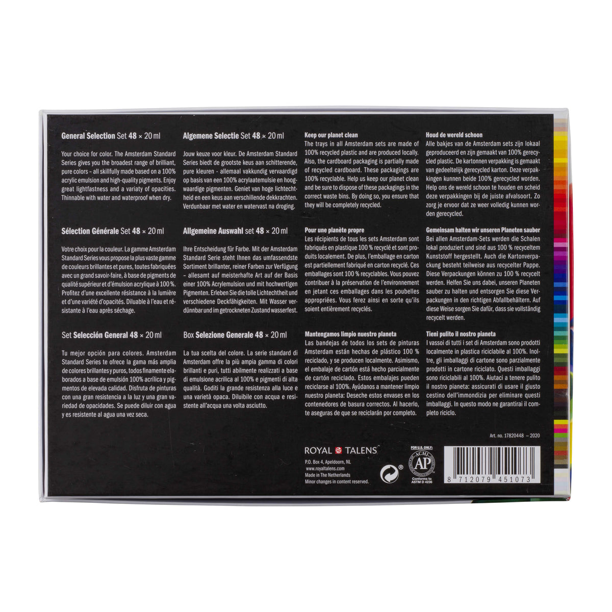 ROYAL TALENS Amsterdam akrilfesték készlet General Selection 48 x 20 ml