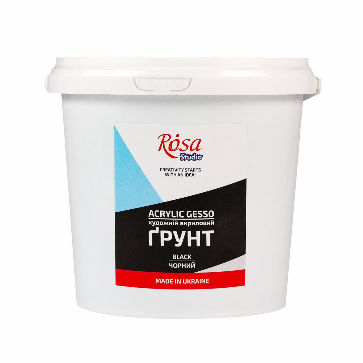 Akril Gesso fekete ROSA Studio – 1000 ml
