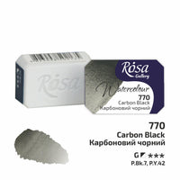 Akvarellfesték Rosa Gallery szilkés 2,5 ml – Carbon Black panvička