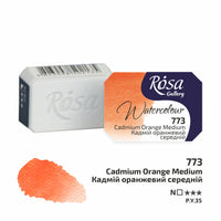 Akvarellfesték Rosa Gallery szilkés 2,5 ml – Cadmium Orange Medium panvička