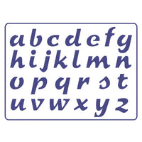 Sablon PENTART A5 -  Kis betűk S25