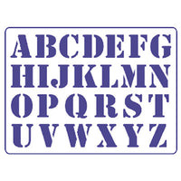 Sablon PENTART  -  Nagy betűk S23