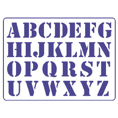 Sablon PENTART  -  Nagy betűk S23