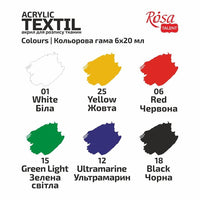 CAT textil akrilfesték készlet | ROSA TALENT | különböző készletek