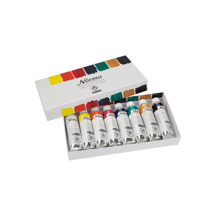 Schmincke Norma Professional professzionális olajfesték készlet tubusban 8 x 35 ml