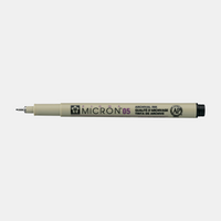 Sakura Pigma Micron 05 tűfilc 0,45 mm – 6 darabos színes készlet – Fekete