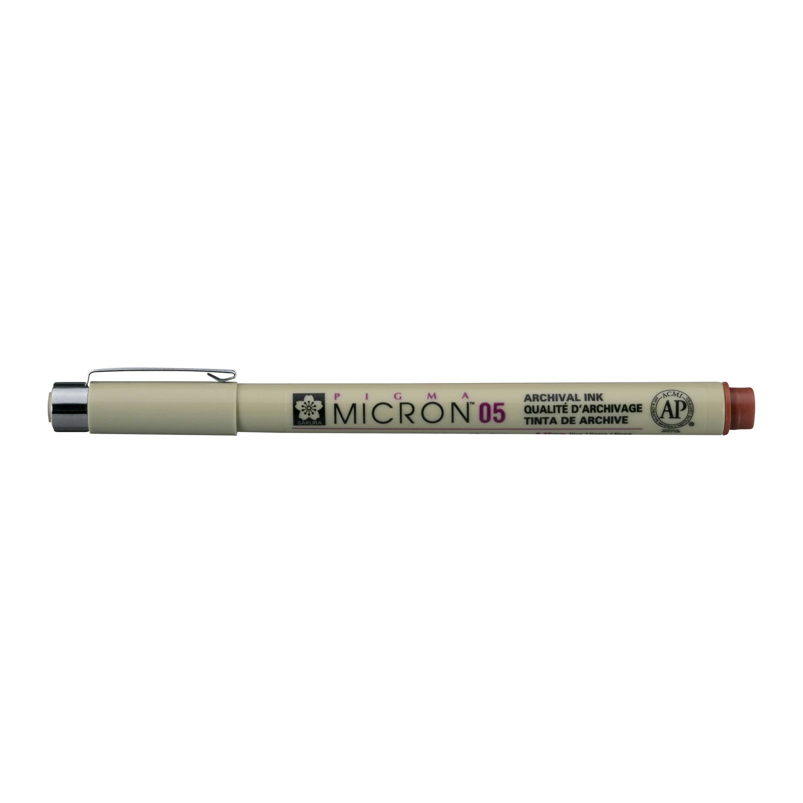 Sakura Pigma Micron 05 tűfilc 0,45 mm – 6 darabos színes készlet – Barna
